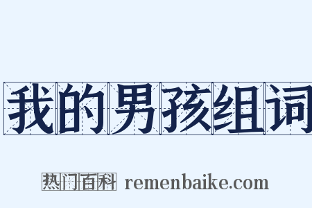 我的男孩组词是什么意思的图片